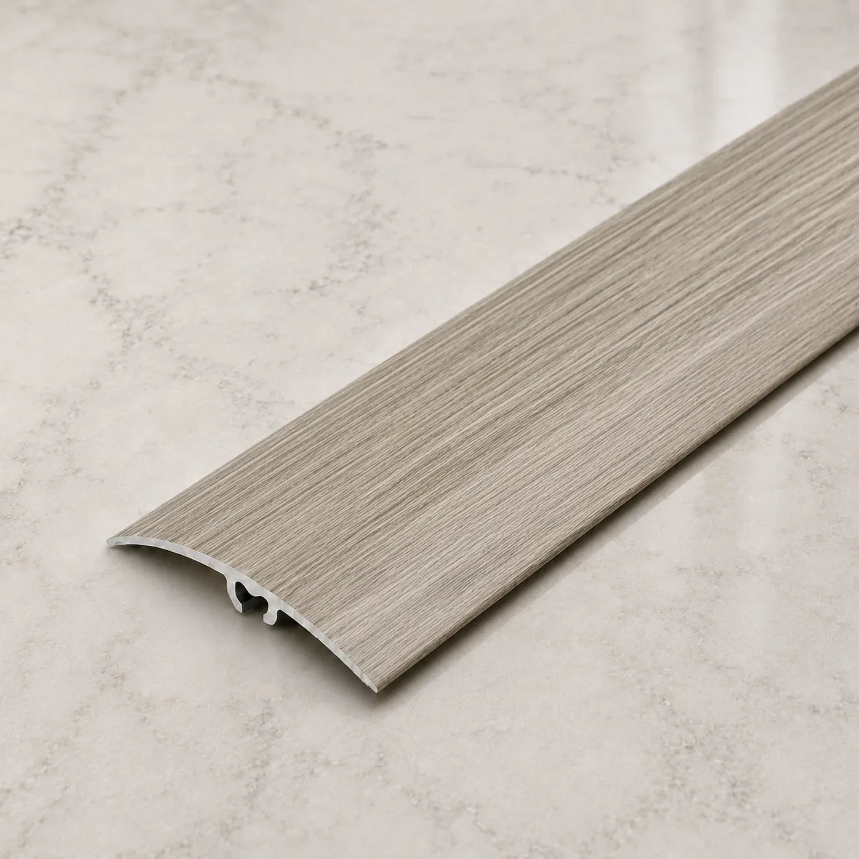50mm Wood Effect Aluminium Door Threshold Strip in Antique Oak